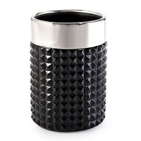 Стакан для зубной пасты Kassatex Parc East Bricks Black ATS-T-BK