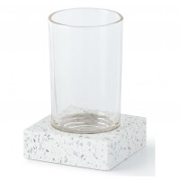 Стакан для зубной пасты Kassatex Terrazzo ATZ-T-LGY