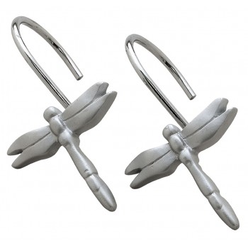 Набор из 12 крючков для шторки Creative Bath Dragonfly DGF83CHR