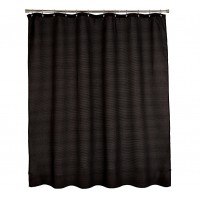 Шторка для ванной Carnation Home Fashions Waffle Weave Black FCOT1/XL/16