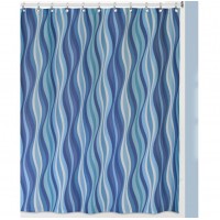 Шторка для ванной Creative Bath Wavelength S1251BLU