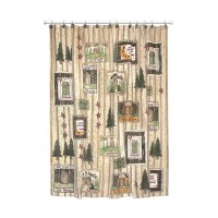 Шторка для ванной Blonder Home Lodge Outhouse XLDGOT008F