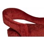 Кресло бархатное темно-красное ZW-781BN39
