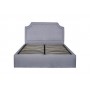 Кровать двуспальная светло-серая велюровая (с подъемным механизмом) N-BS2011-F GR