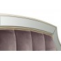 Кровать двуспальная с зеркальными вставками (розово-серая) KFE007-69