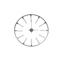 Часы настенные круглые серебристые 19-ОА-6157SL