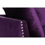 Диван Sorrento трехместный велюровый фиолетовый SORRENTO2K-ФИОЛ-Ром98