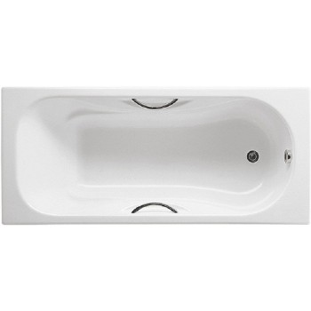 Чугунная ванна Roca Malibu 170x70 с отверстиями для ручек