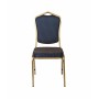 Банкетный стул Квадро 20мм (базовый) – золотой, синяя корона 001-314