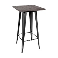 Стол Tolix Wood dark барный УТ000000845