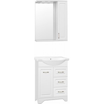 Мебель для ванной Style Line Олеандр-2 65 Люкс 3 ящика, белая
