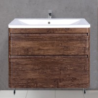 Тумба с раковиной Style Line Атлантика 80 Люкс Plus, напольная, старое дерево