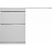 Тумба с раковиной Style Line Даймонд 120 Люкс Plus напольная, белая