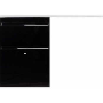 Тумба с раковиной Style Line Даймонд 120 Люкс Plus напольная, черная