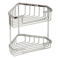 Полка-решетка двойная угловая Veragio Basket Cromo VR.GFT-9053.CR