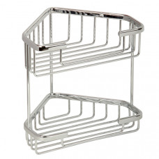 Полка-решетка двойная угловая Veragio Basket Cromo VR.GFT-9053.CR
