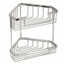Полка-решетка двойная угловая Veragio Basket Cromo VR.GFT-9053.CR