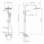 Душевой комплект со смесителем Wasserkraft A27701 черный