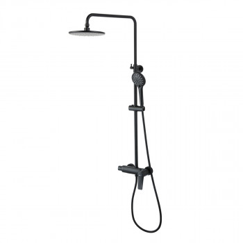 Душевая система Lemark Bronx LM3760BL черная