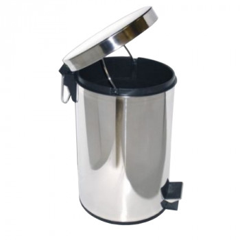 Урна для мусора с педалью Ksitex GB-12L хром (12л)