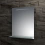 Зеркало с полкой 50 см и led подсветкой EVOFORM Ledline-S BY 2152 (50х75)