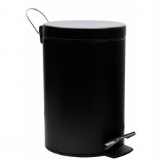 Мусорное ведро с педалью Wasserkraft K-635BLACK черное (5л)