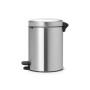 Мусорное ведро с педалью Brabantia NewIcon стальное матовое 113222 (3л)