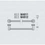 Держатель для полотенца 63 см Colombo Design PLUS W4911.BM белый
