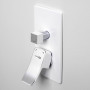Смеситель для ванны и душа встраиваемый Wasserkraft Aller 10641WHITE хром-белый