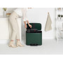 Мусорный бак Brabantia Pedal Bin Bo с педалью 304149 зеленый (3х11л)