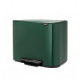 Мусорный бак Brabantia Pedal Bin Bo с педалью 304149 зеленый (3х11л)