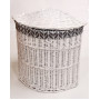 Корзина для белья из лозы угловая HQ10-23W S/5 №2 белая