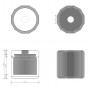 Decor Walther Kristall KB Диспенсер для салфеток 15x15см, цвет: хрусталь