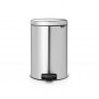Мусорное ведро с педалью Brabantia NewIcon матовая сталь 111907 (20л)