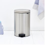Мусорное ведро с педалью Brabantia NewIcon матовая сталь 111907 (20л)