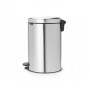 Мусорное ведро с педалью Brabantia NewIcon матовая сталь 111907 (20л)