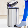 Мусорное ведро с педалью Brabantia NewIcon матовая сталь 111907 (20л)