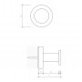 Decor Walther Basic HAK4 Крючок, подвесной, цвет: черный матовый
