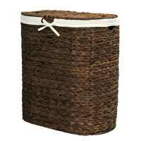 Корзина для белья плетеная Wasserkraft Dill WB-611-L коричневая