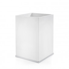 Ведро для мусора без крышки 3SC Mood Deluxe White MDW65ASL (12л) белое-хром