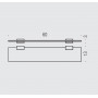 Полка стеклянная 60 см Colombo Design LOOK B1616