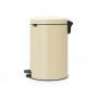 Мусорное ведро с педалью Brabantia NewIcon миндальное 113901 (20л)