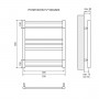 Полотенцесушитель электрический Lemark Poseidon LM42607E П7 500x600, левый/правый