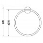 Кольцо для полотенца Duravit Starck T 0099474600 черное