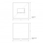 Decor Walther Cube KB 83 Диспенсер для салфеток 13.3x13.3x13.5см, настольный, цвет: темная бронза