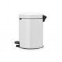 Мусорное ведро с педалью Brabantia NewIcon белое 112065 (5л)