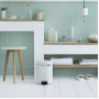Мусорное ведро с педалью Brabantia NewIcon белое 112065 (5л)