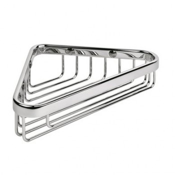 Colombo Basic Угловая металлическая полочка 20.5x12x4.5см, цвет: хром