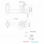 Смеситель встраиваемый для раковины Wasserkraft Sauer 7130 золото