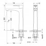 Смеситель для раковины высокий Lemark Evitta LM0509C